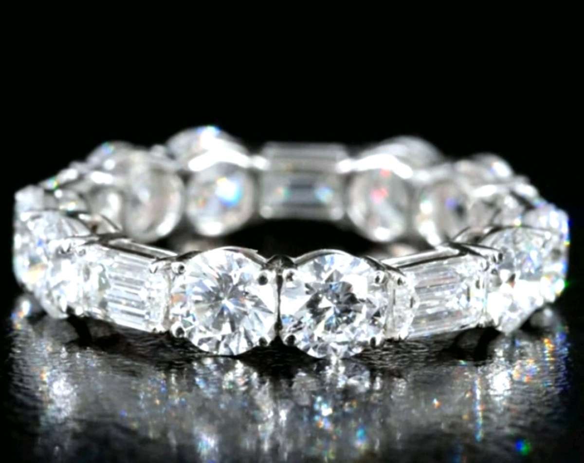 Platinum 950 Eternity Diamond Band