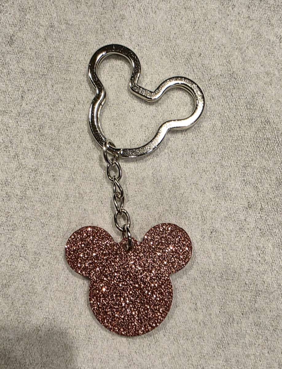 Rosey Pink Mini Mouse Key Chain