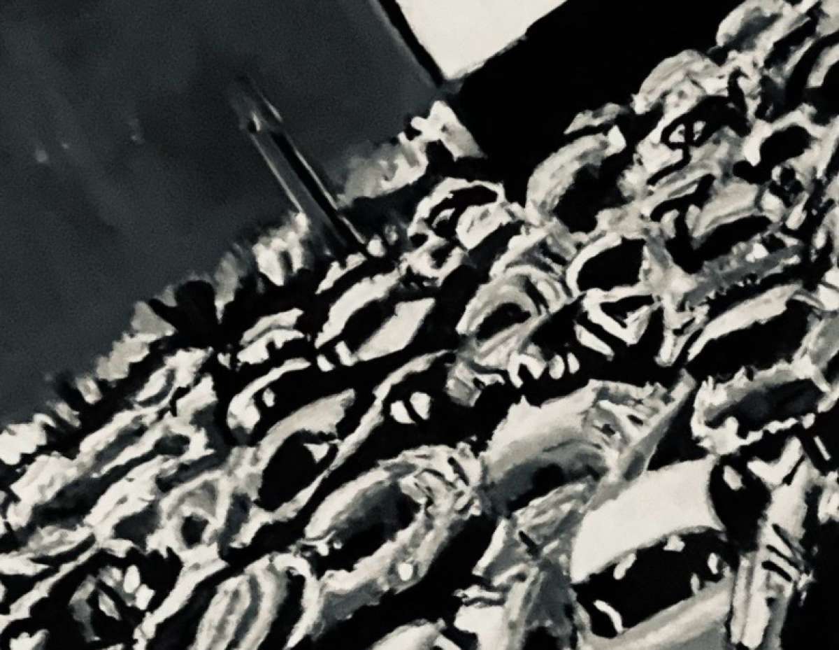 Original Old Car Movie Drive In GG  11 x 14 Black  White Can