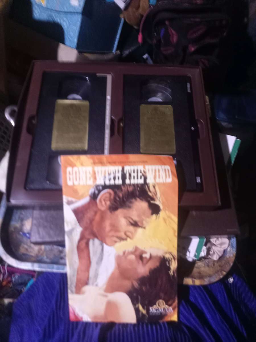 collectible VHS types gone with the wind in case