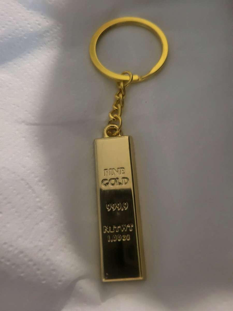 Gold Bars Keychain