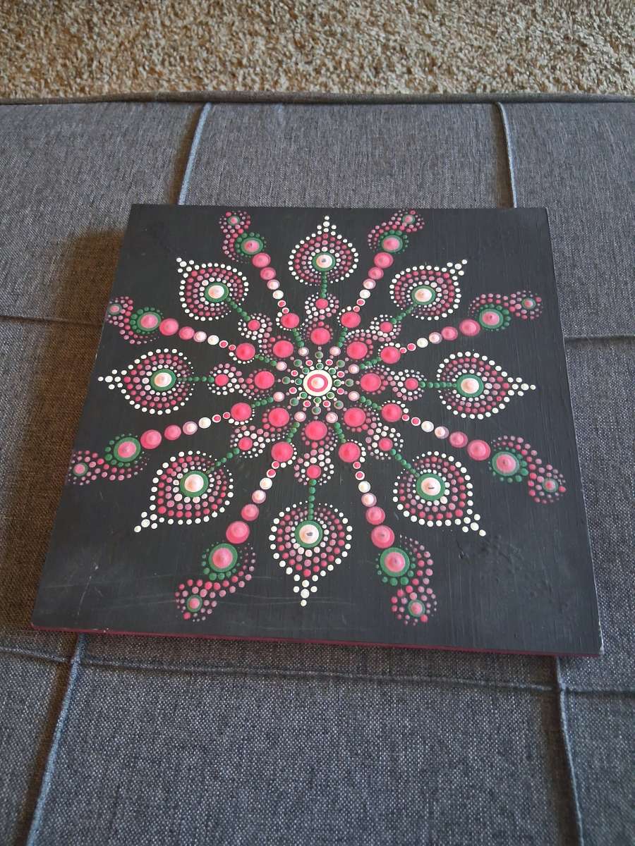handmade mandala painting