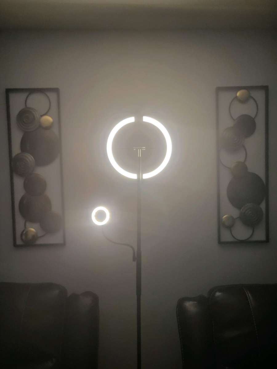 Remote Controlled LED Floor Lamp with Flexible Arm