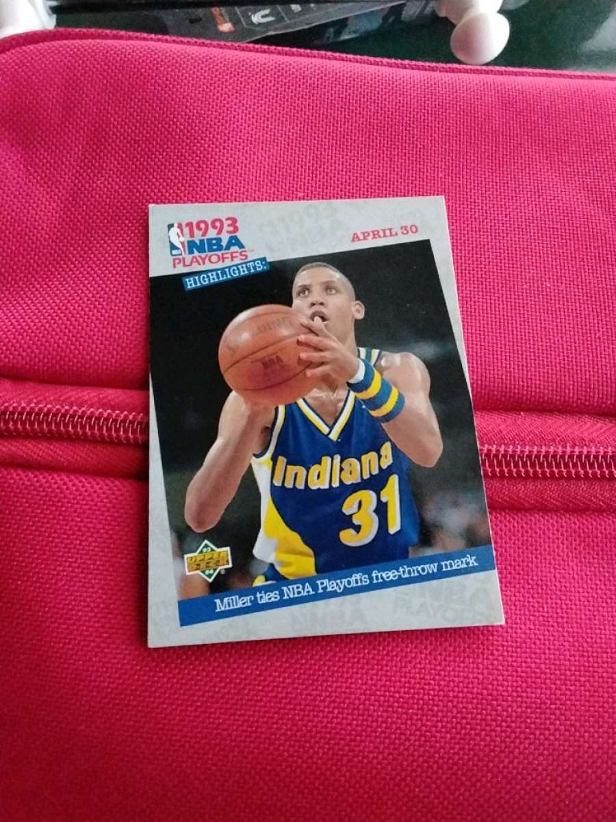 199394 Upper Deck  NBA Playoffs Highlights Reggie Miller 195