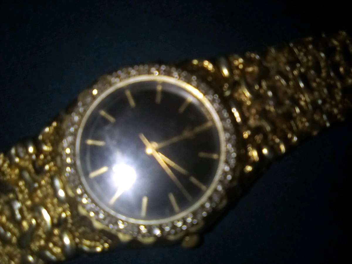 Waltham ladies gold nugget watch