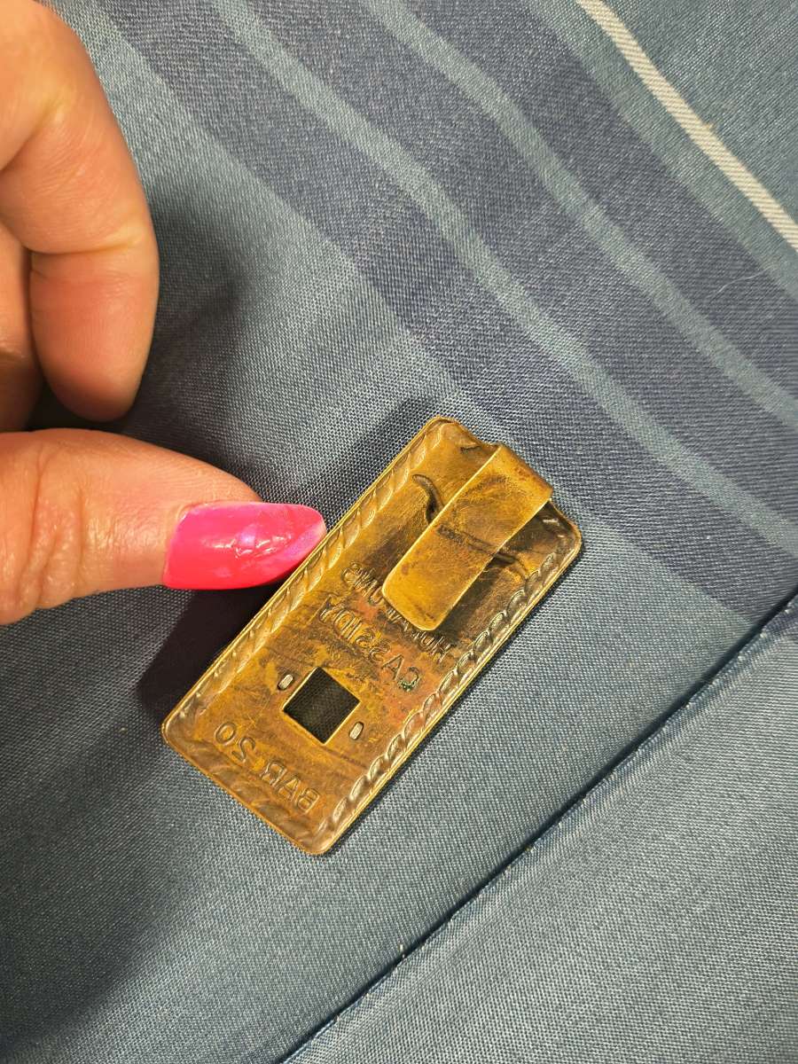 1950s vintage brass Hopalong Cassidy money clip