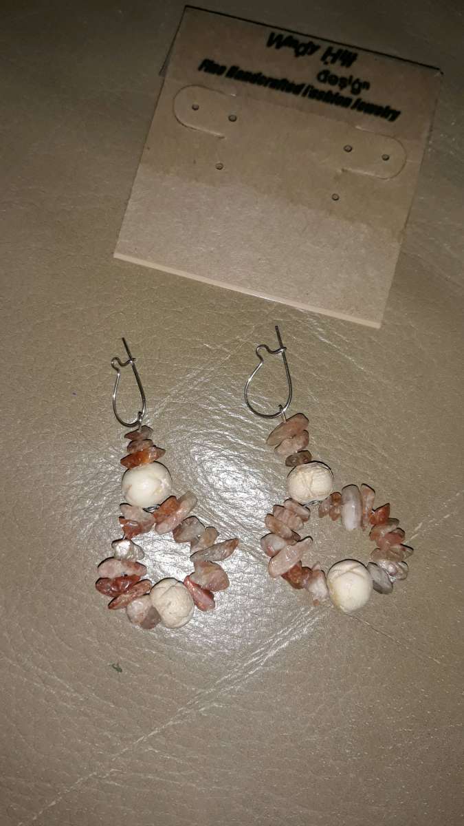 Multi colored rocks Earrings