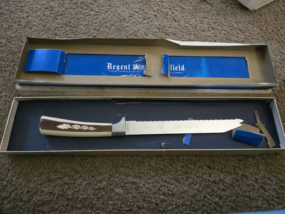 VTG MIRACLE WORKER 12 STAINLESS KNIFE BY REGENT SHEFFIELD