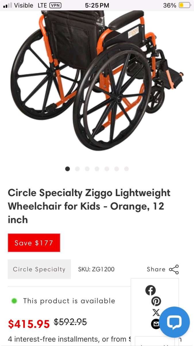 Pediatric Wheelchair