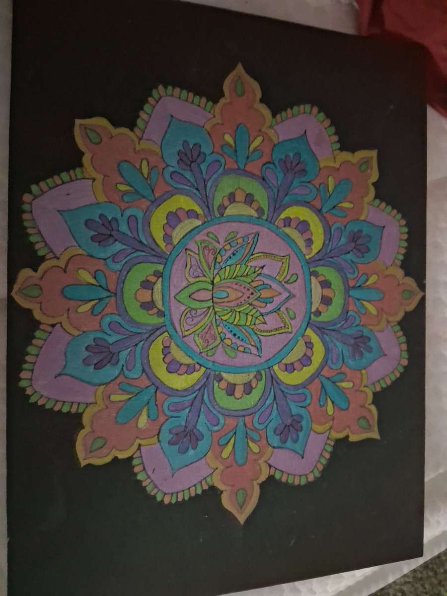 dot mandala painting