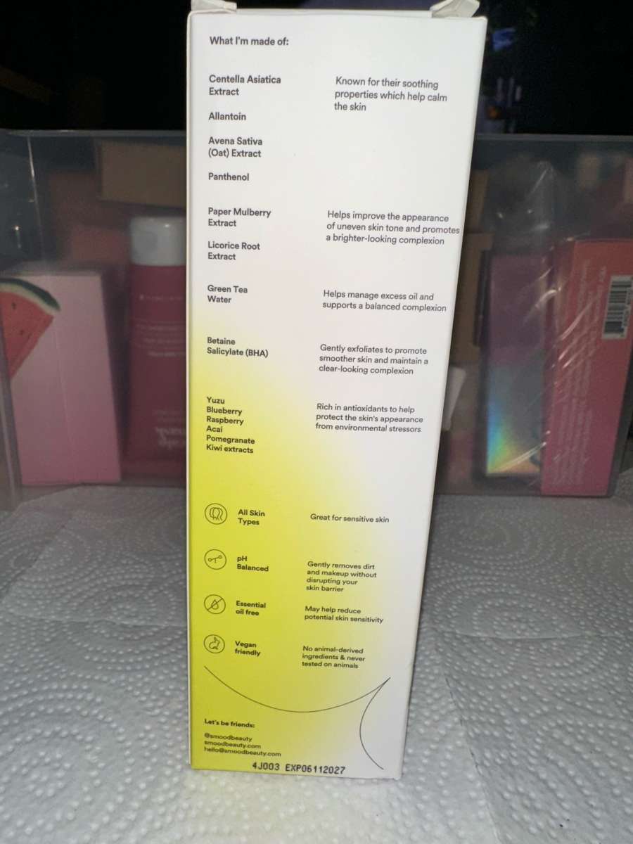 SMOOD calm me down antioxidant cleanser