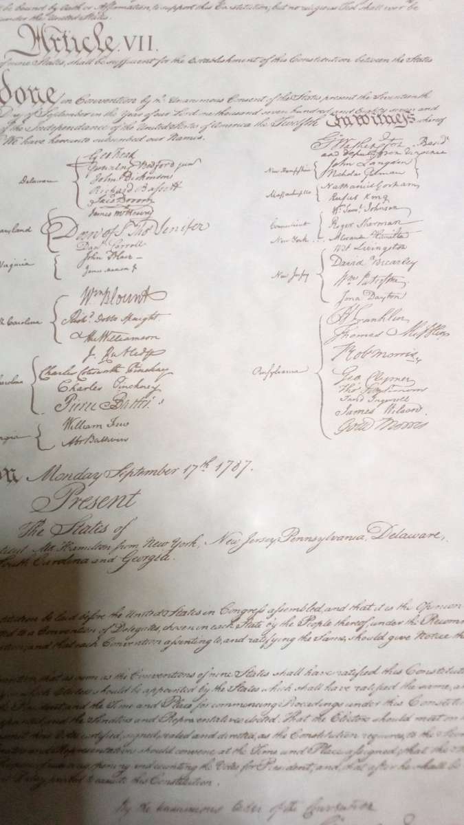 bill of rights and Gettysburg cemetery dedication