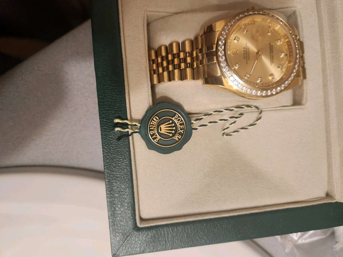 gold rolex oyster date 41