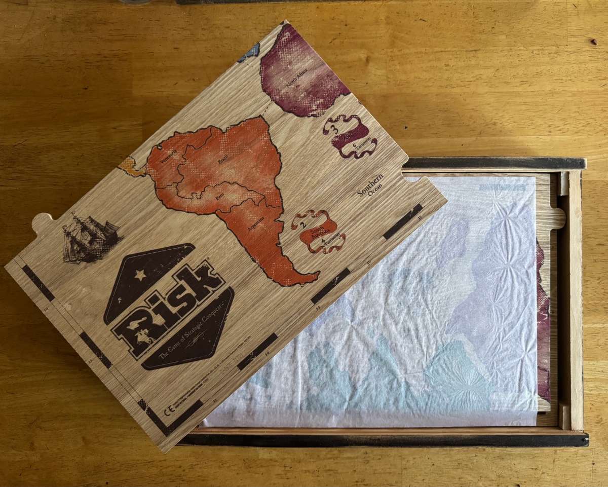 Risk Board Game 2017 Rustic Wood Series