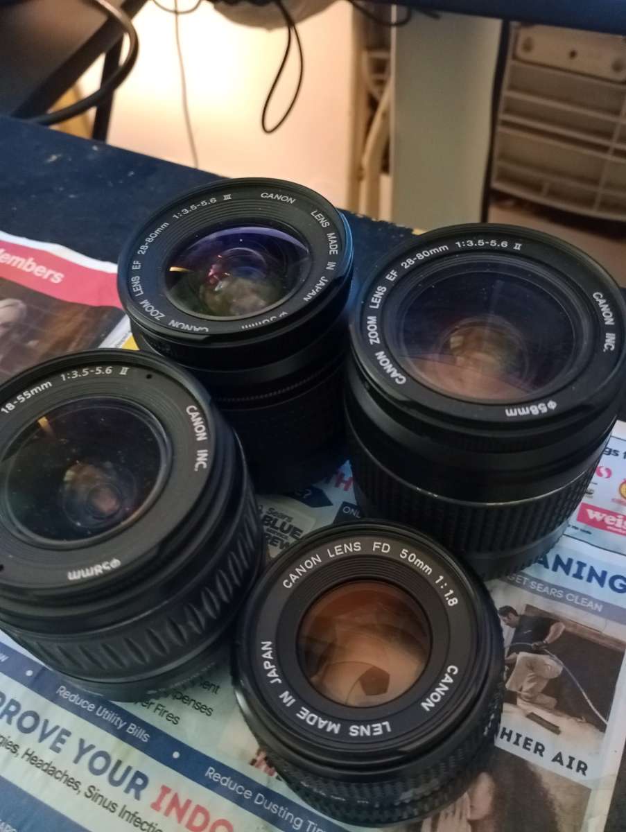 Canon DSLR Camera Lenses BUNDLE