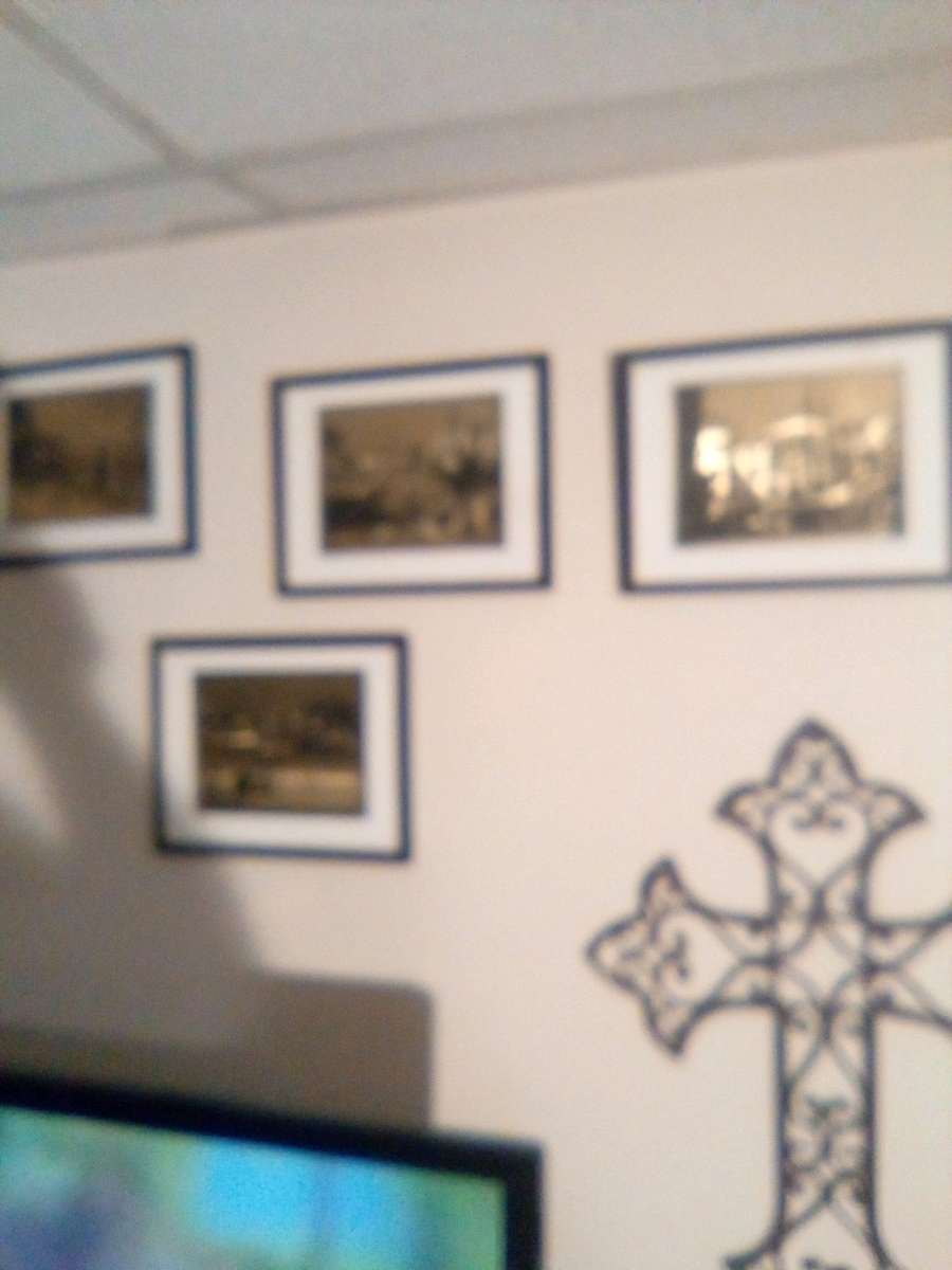 gold plated pictures set of 4