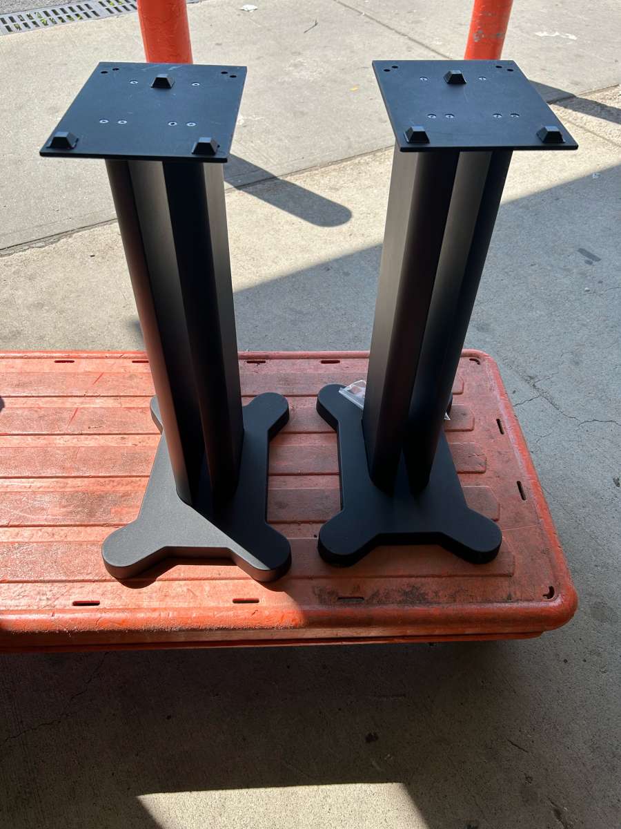 FLOOR SPEAKER STANDS PAIRMETAL STEEL FLOOR STANDINGBOOKSHELF