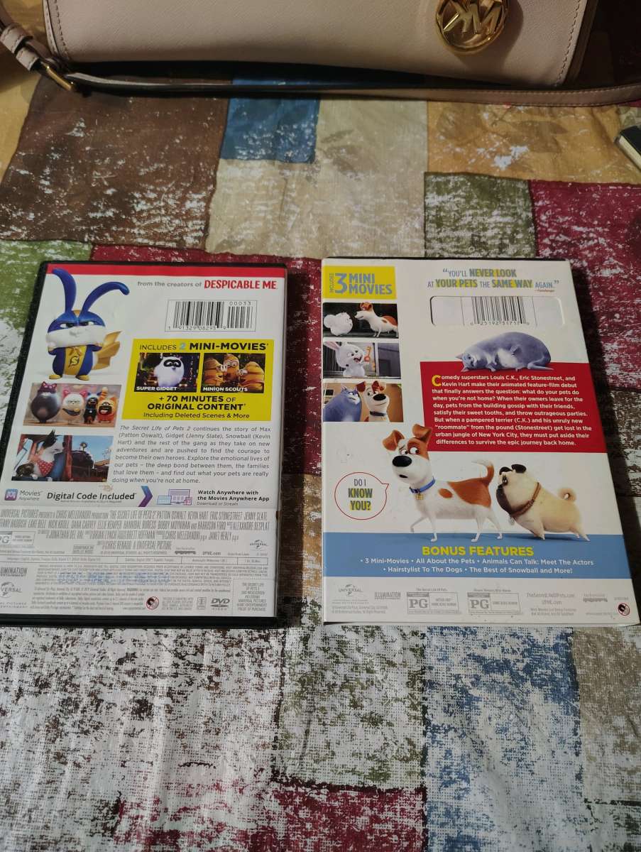 Secret Life of Pets 1 and 2 bundle