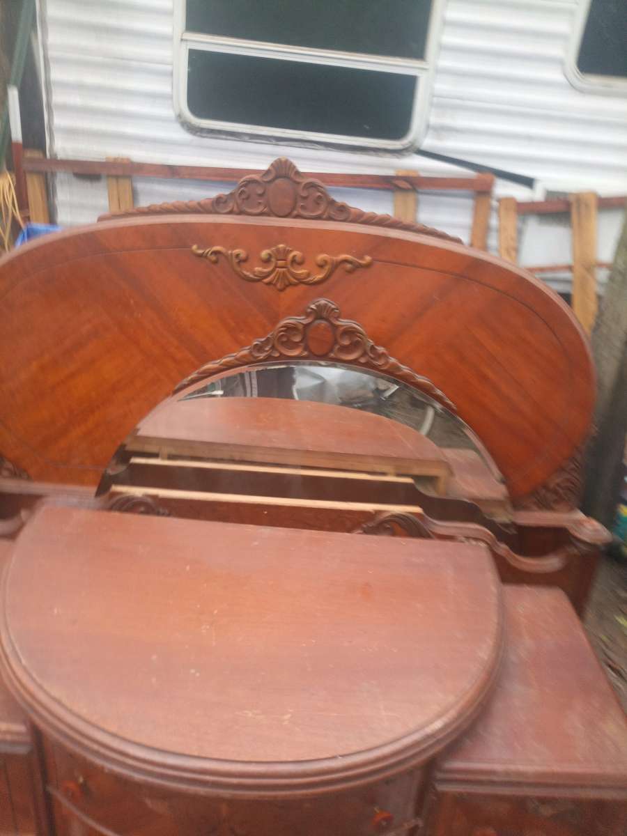 and take dresser with headboard and footboard and side rails