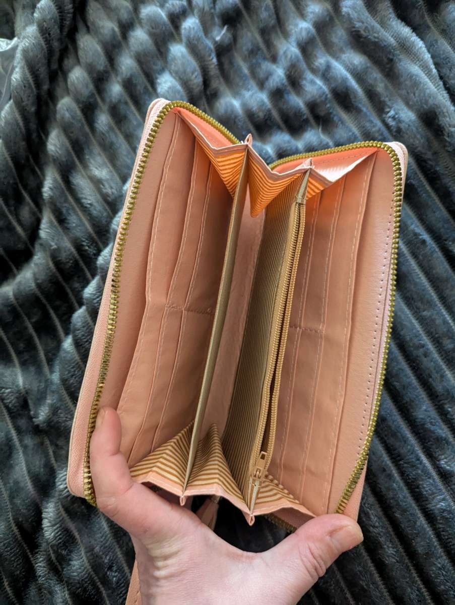 brand new pink wristlet wallet