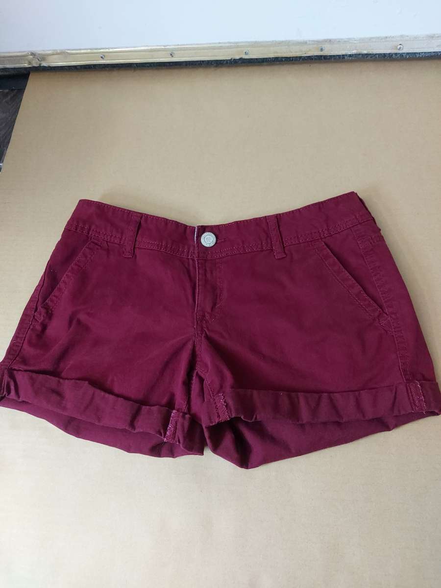 Aeropostale Maroon Twill Shorts
