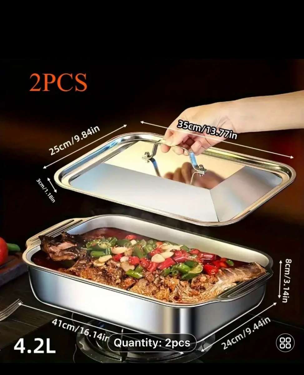 2Pack Stainless Steel Baking Pan 2Pack Stainless Steel Bakin