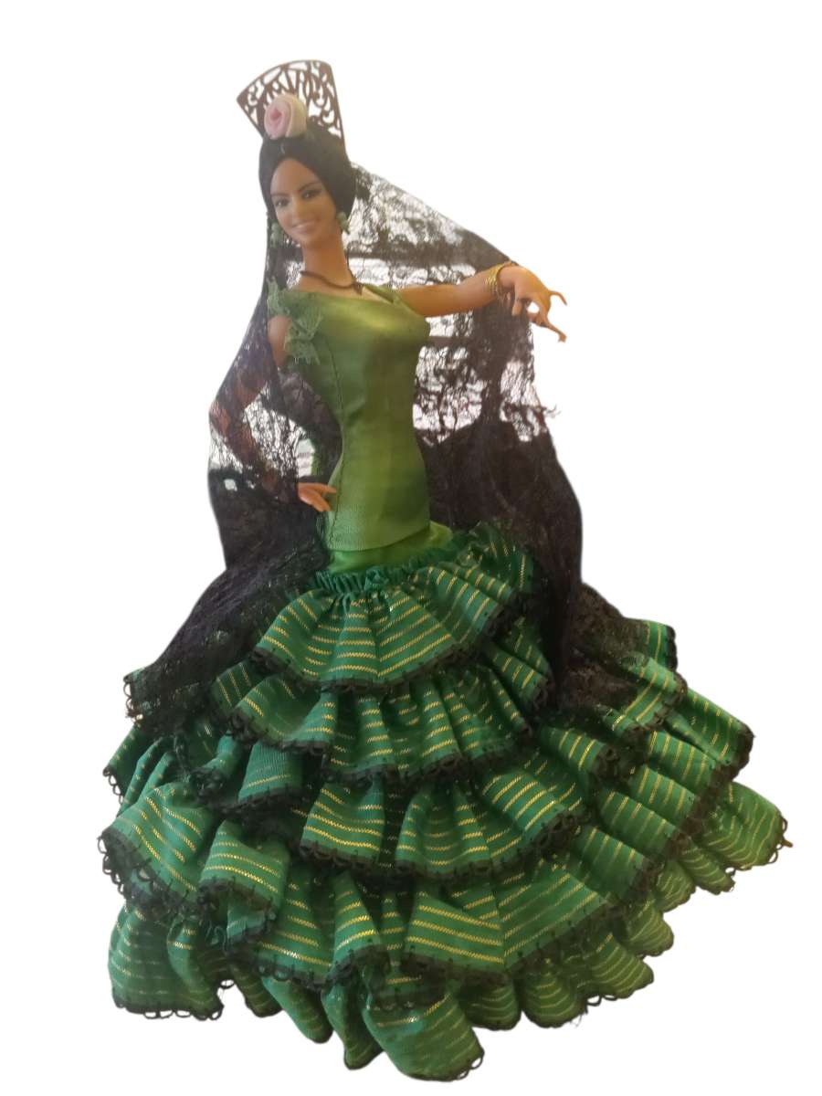 Vintage Flamenco Dancer Doll
