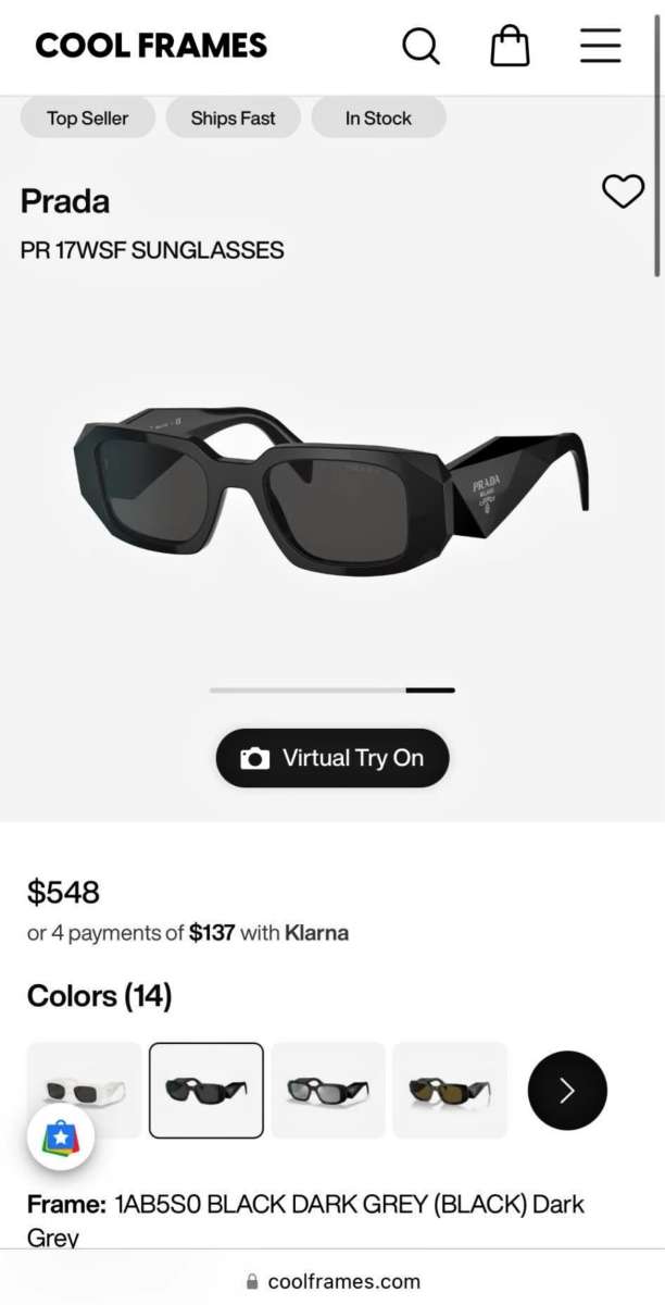 Prada Unisex Shades PR17WS