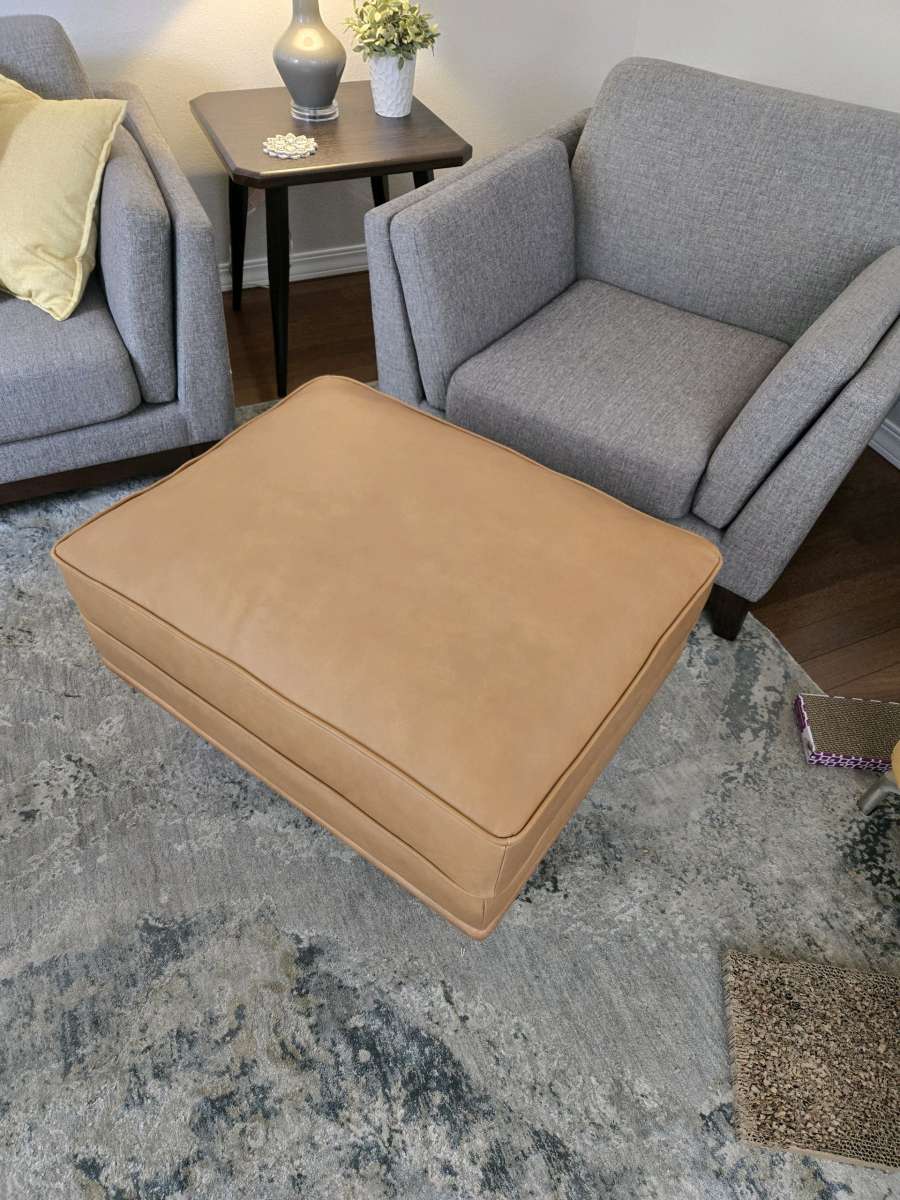 Timber Charme Tan Ottomam