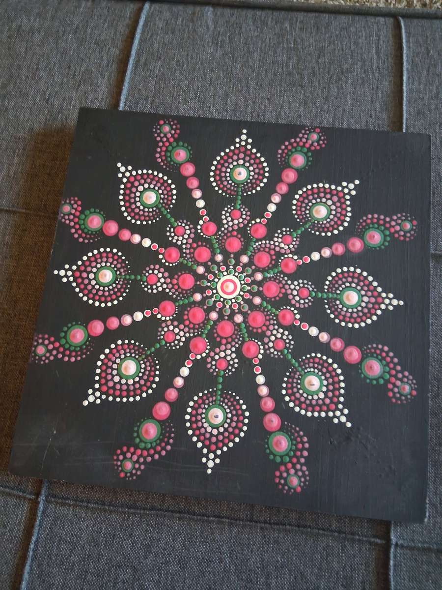 handmade mandala painting