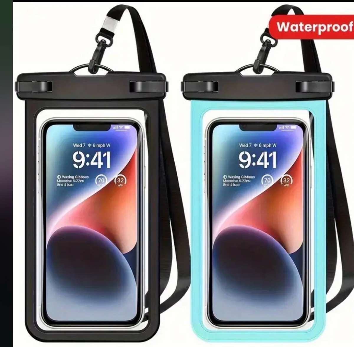 2pcs Waterproof Phone Pouch For IPhone 161514131211XXR Xs78P