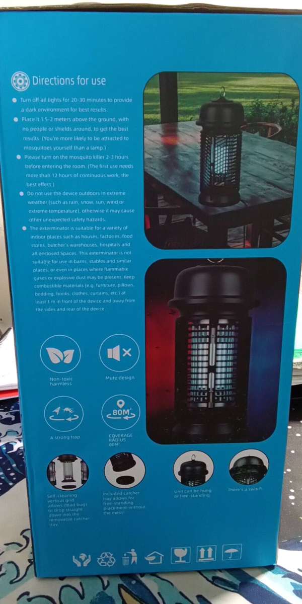 Electronic Mosquito Zapper Fly Zapper Portable Pest Control