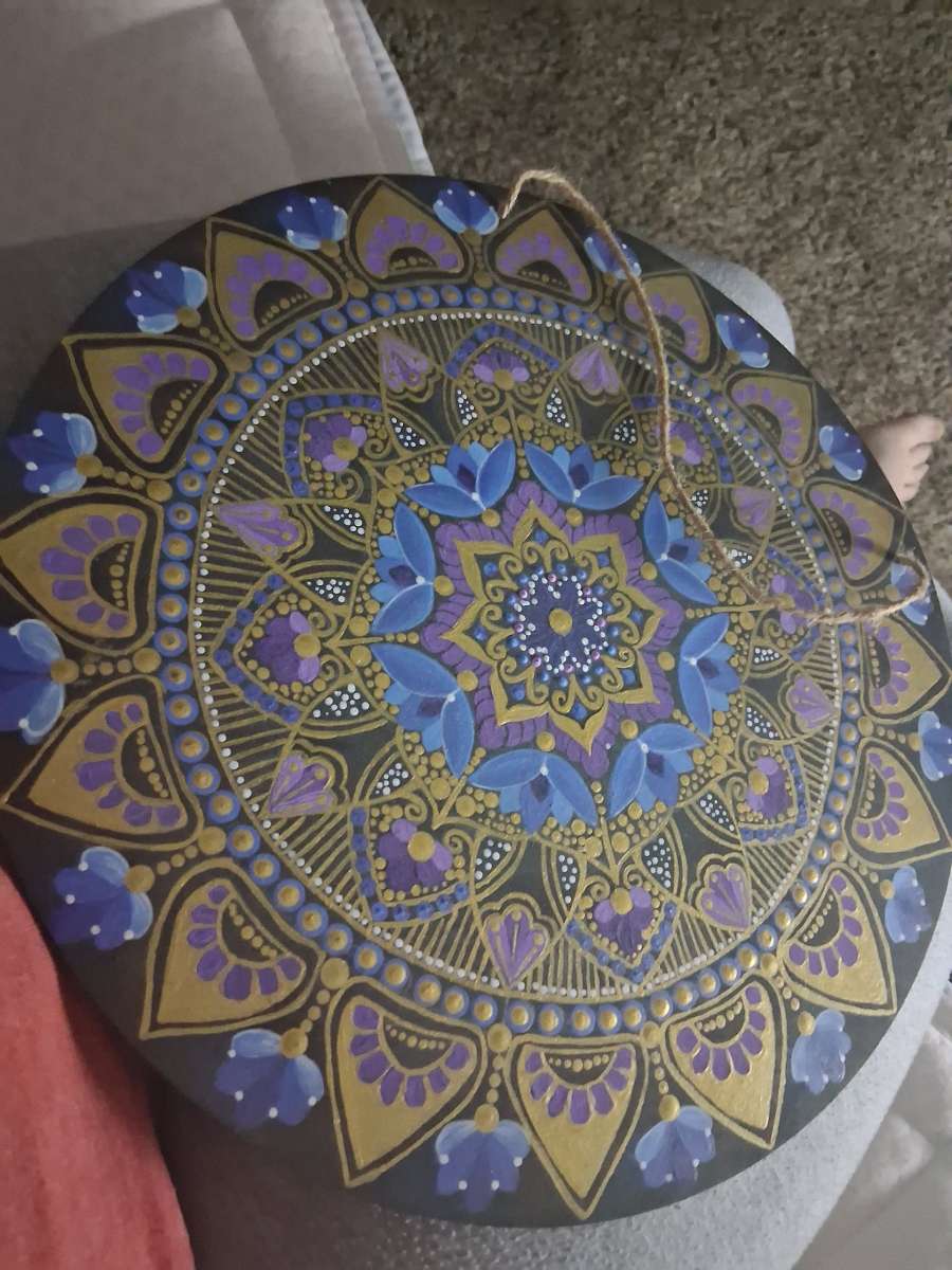hanging mandala painting