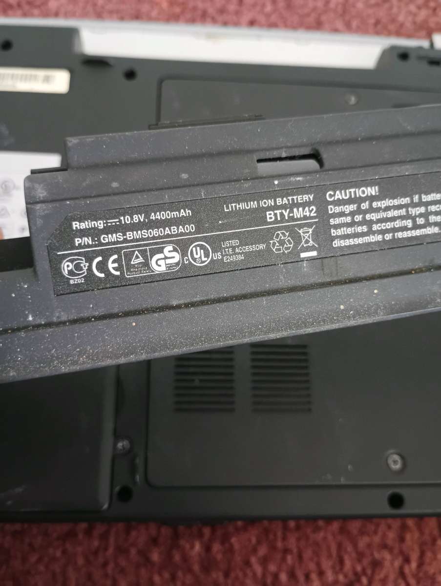 RKC laptop model MS1024B  SOLD AS IS