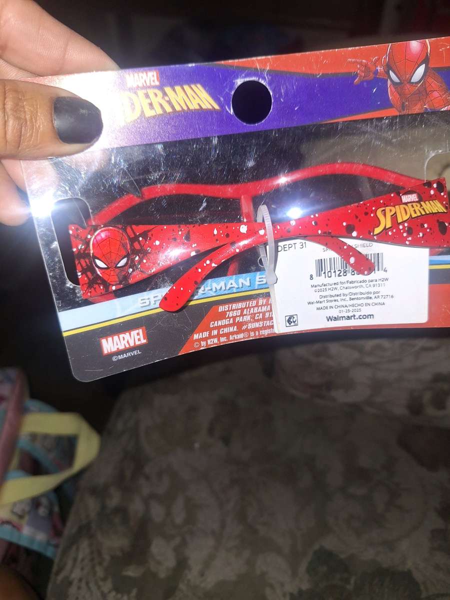 Marvel SpiderMan kids paint splattered Sport Sunglasses