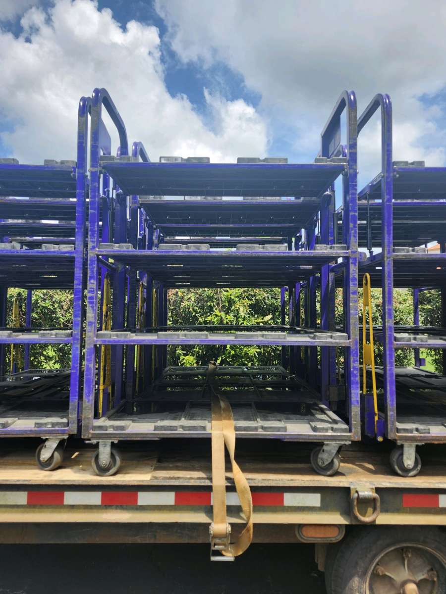 Rolling Warehouse Shelving Storage Carts