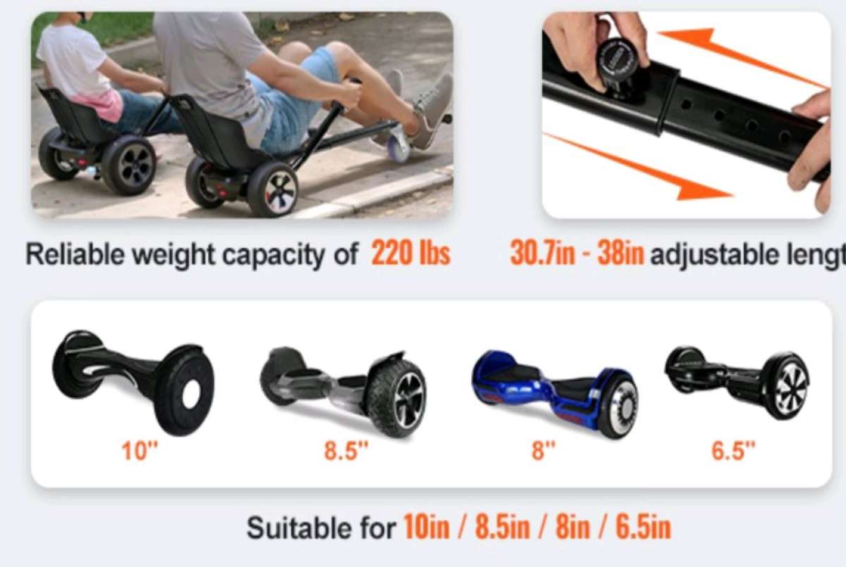 2 VEVOR Hoverboard Seat Attachment in box