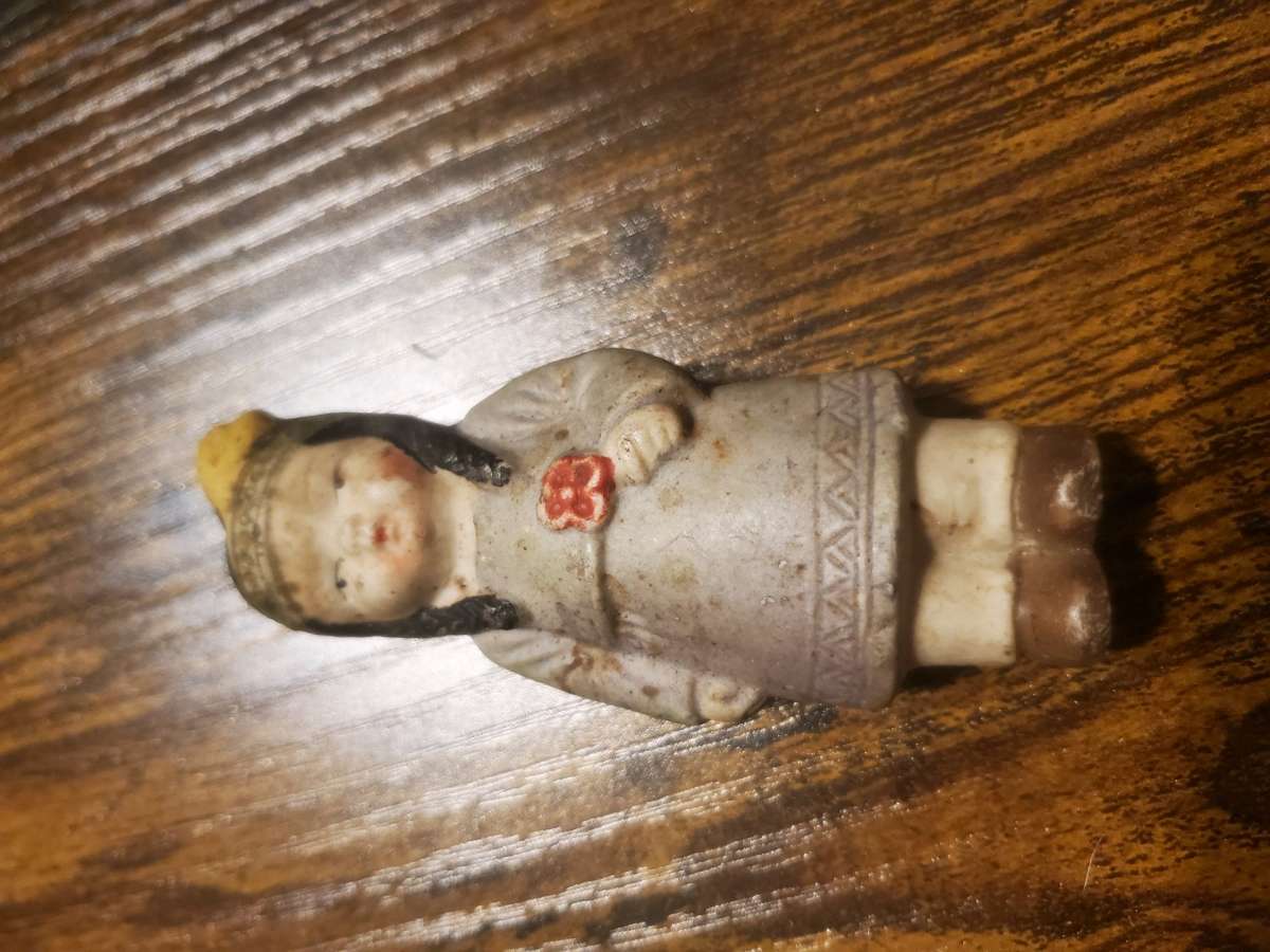 Vintage 20s Porcelain Bisque Art Deco Native American Indian