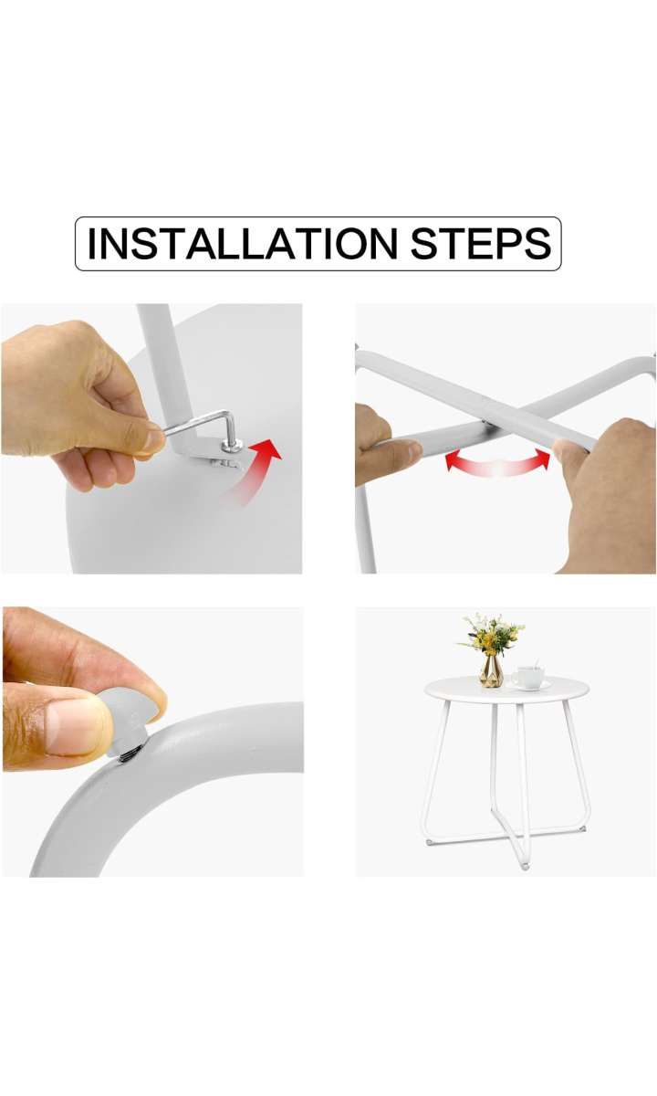 small round side table