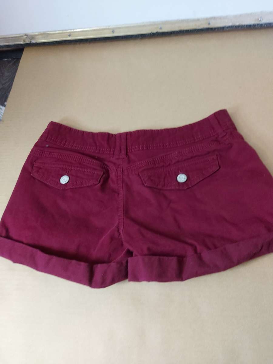 Aeropostale Maroon Twill Shorts