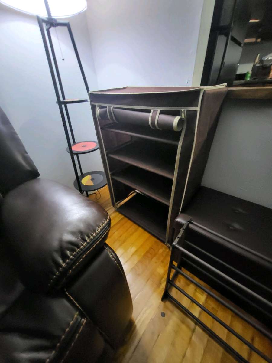 Storage BenchOttoman Shoe Closet  Shoe Rack