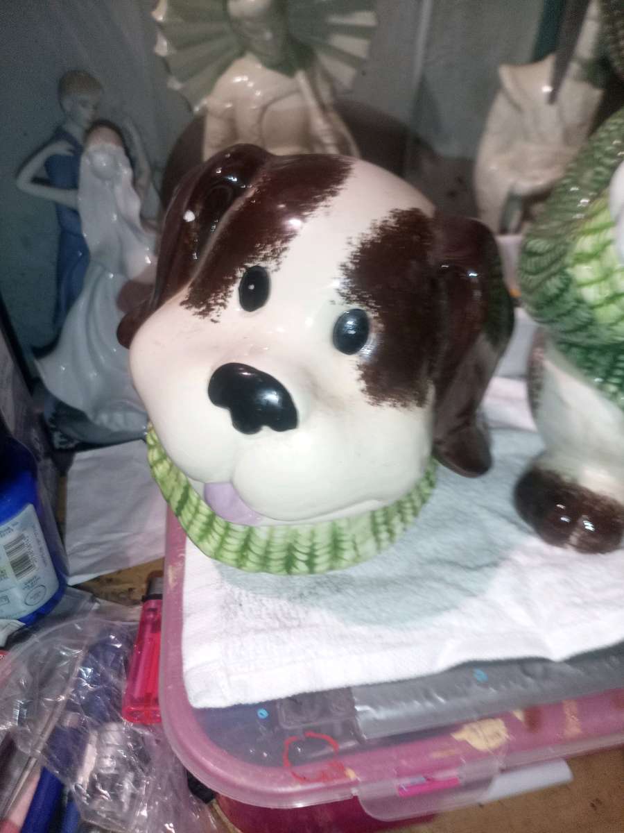 and take dog cookie jar