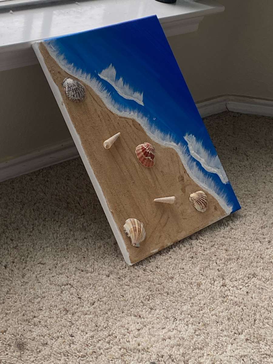 sandy beach painting