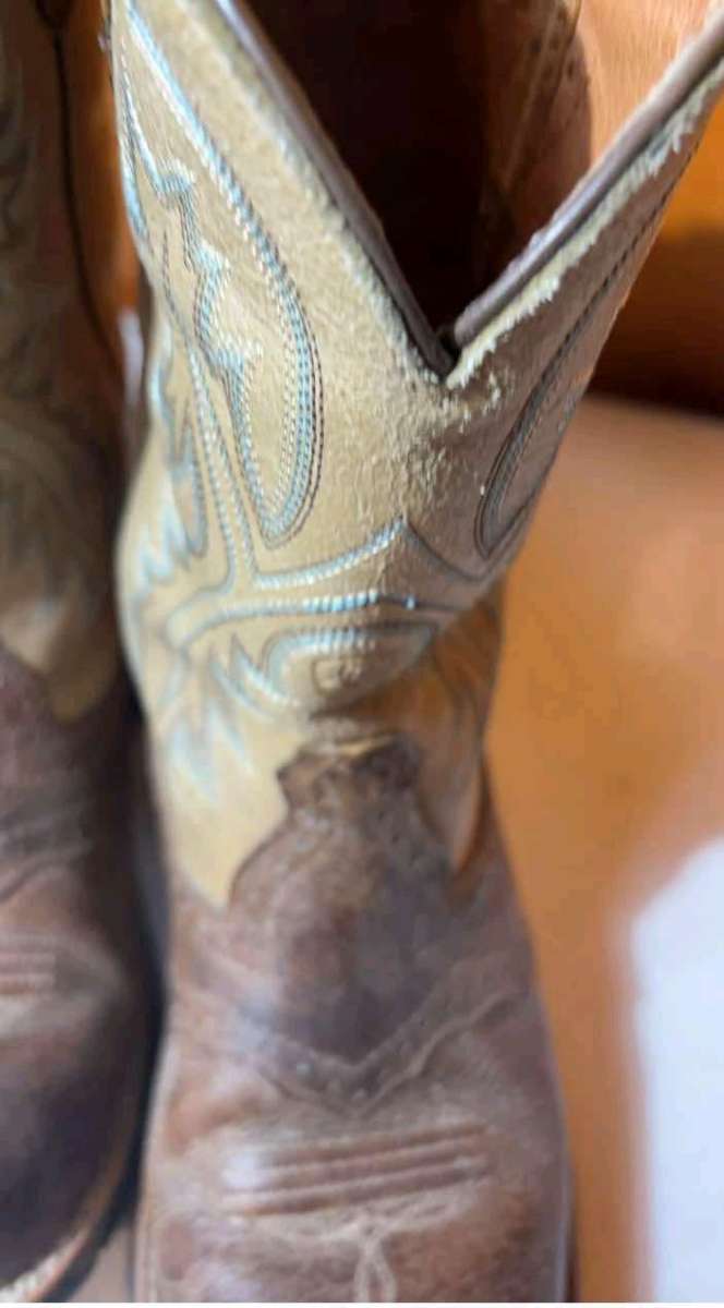 Ariat Fatbaby Cowgirl Boots Womens 85B Leather Tan Brown Wes