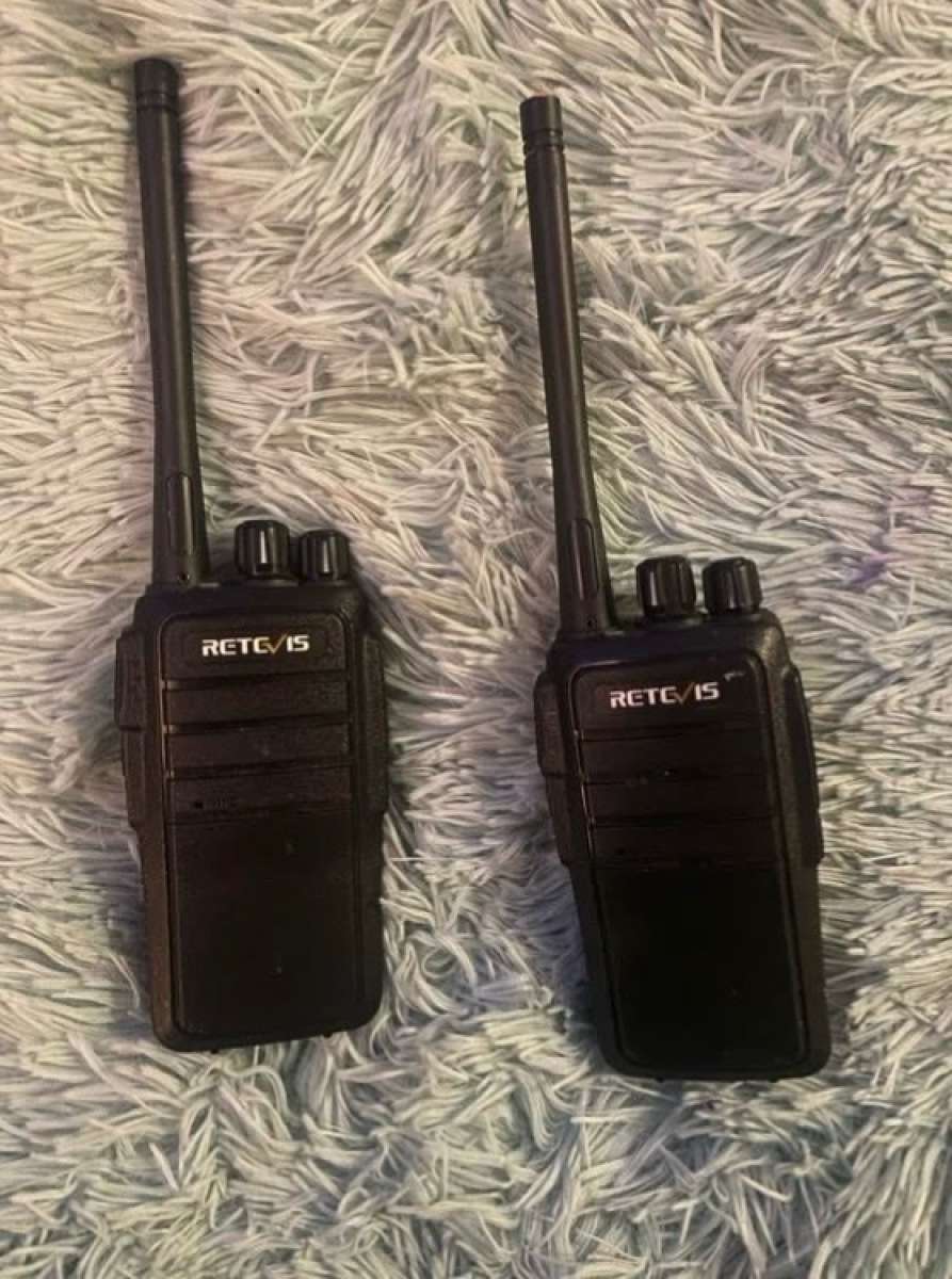 Set of walkie talkie radios