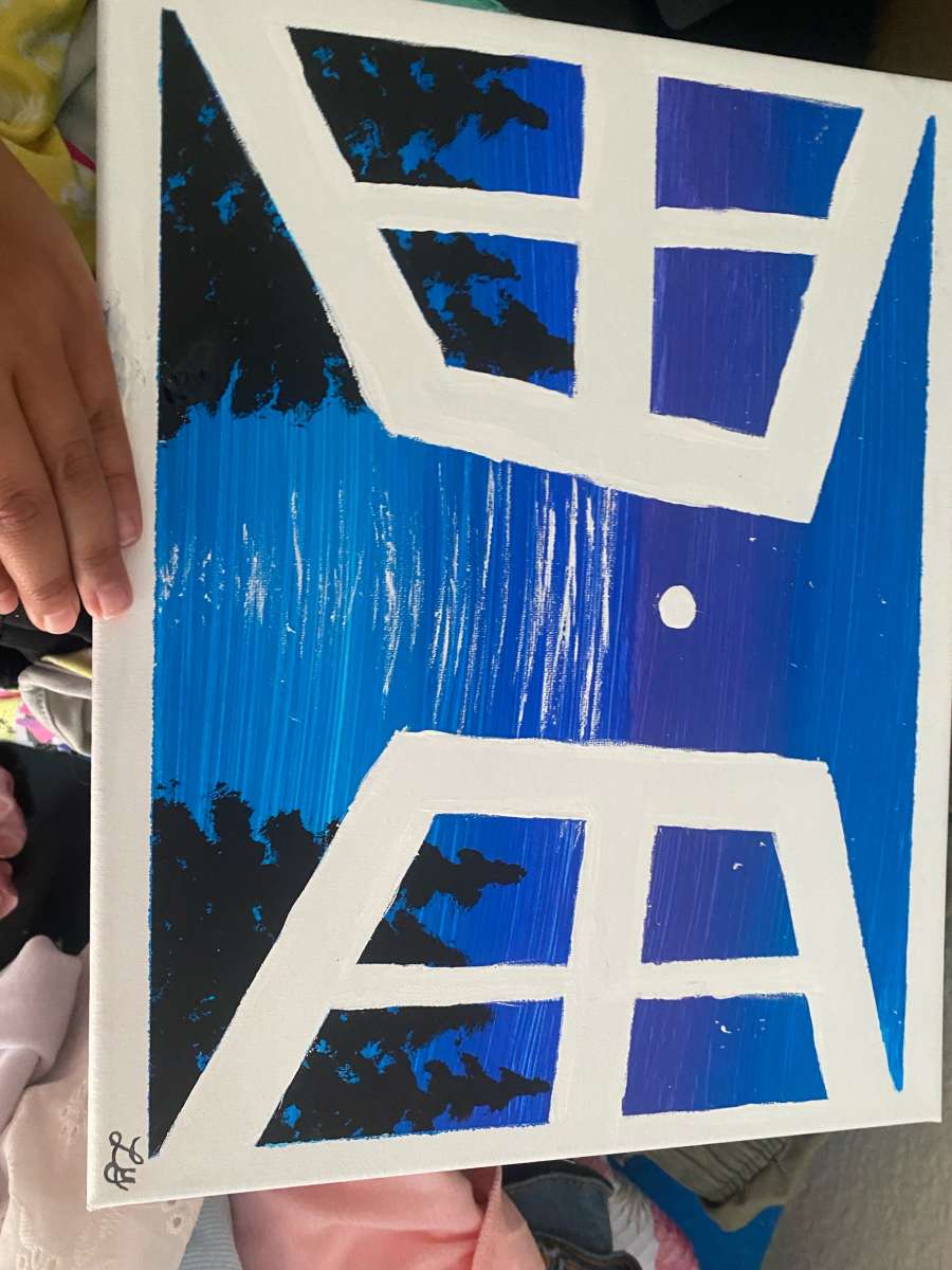 window view of a beach