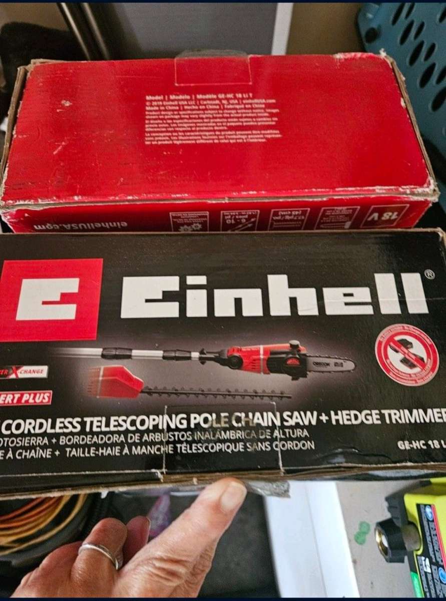 Einhell Pole Chainsaw and Hedger