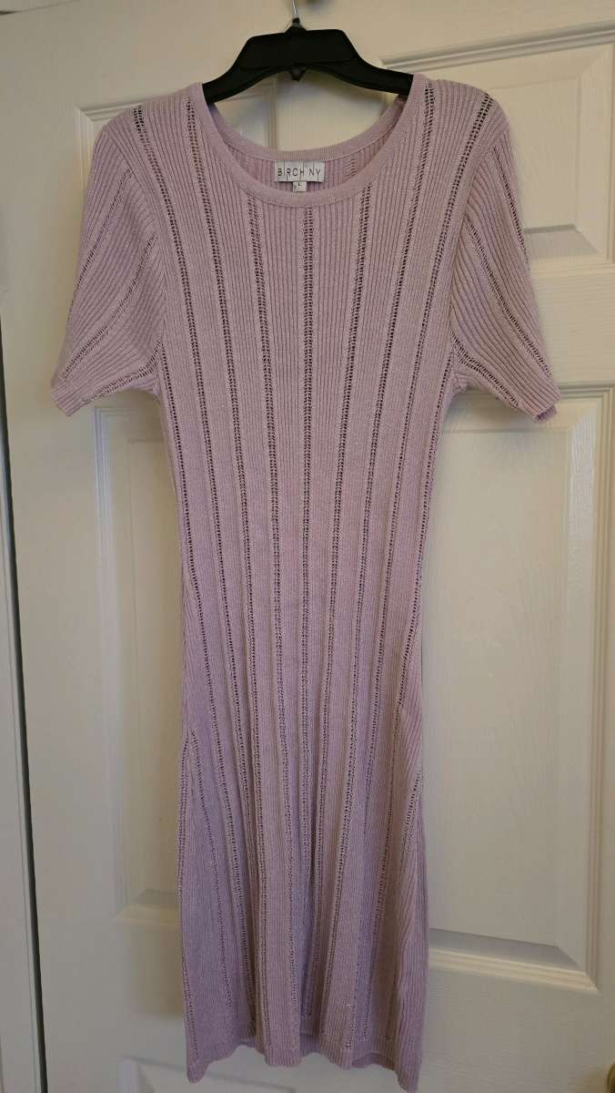 pink dress women l large birch ny new