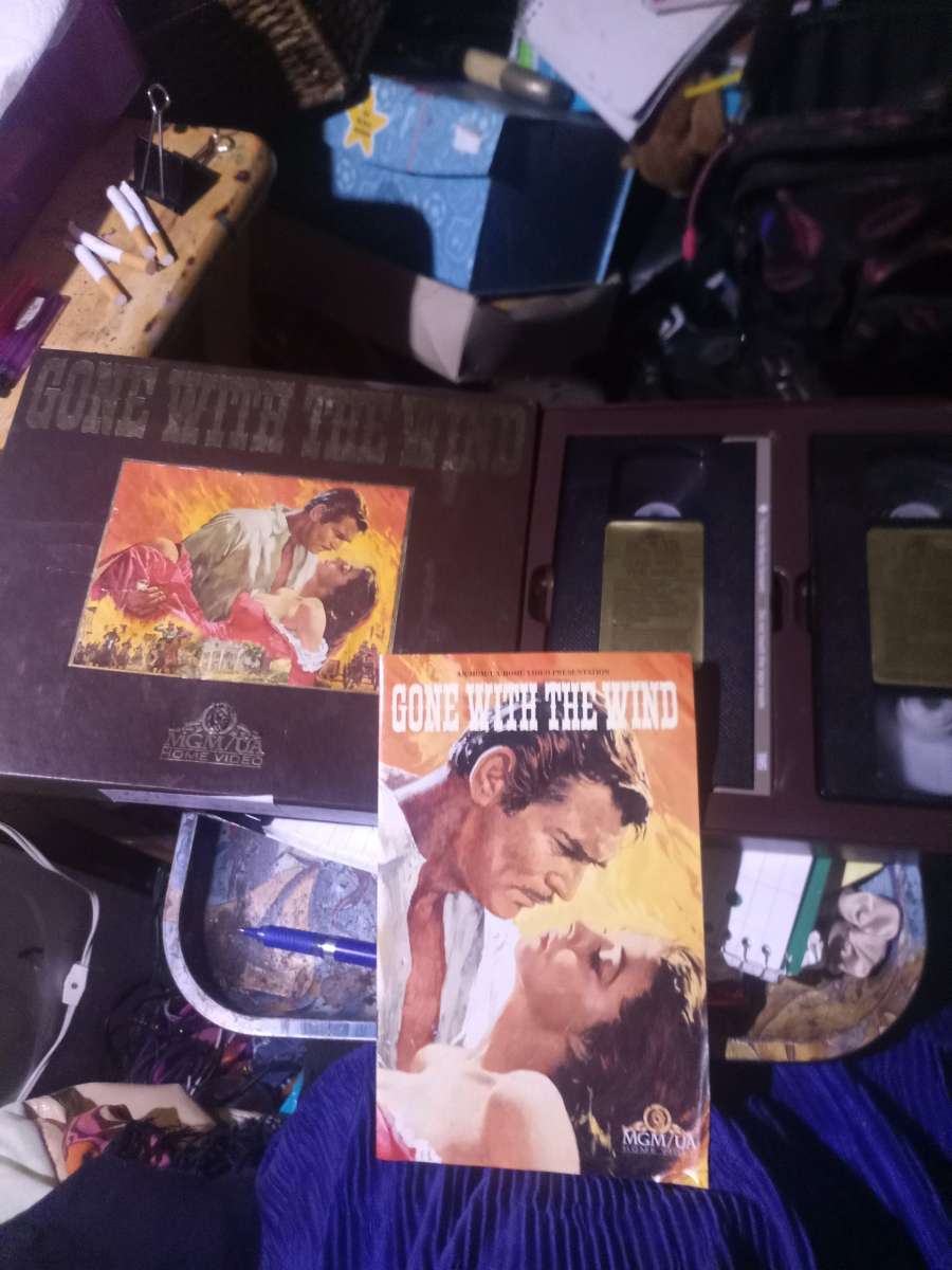 collectible VHS types gone with the wind in case