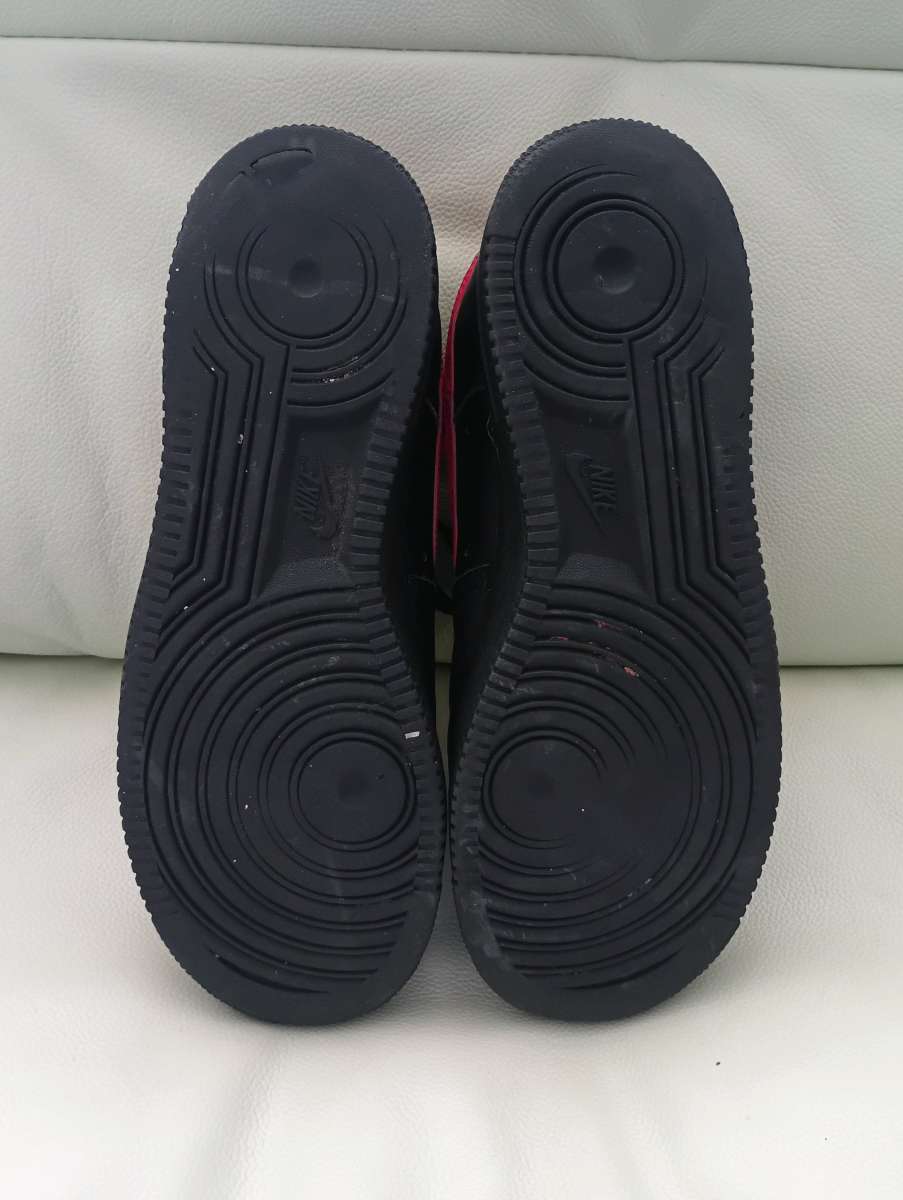 Nike Air Force 1 07 LE Russian Floral Black Red shoes